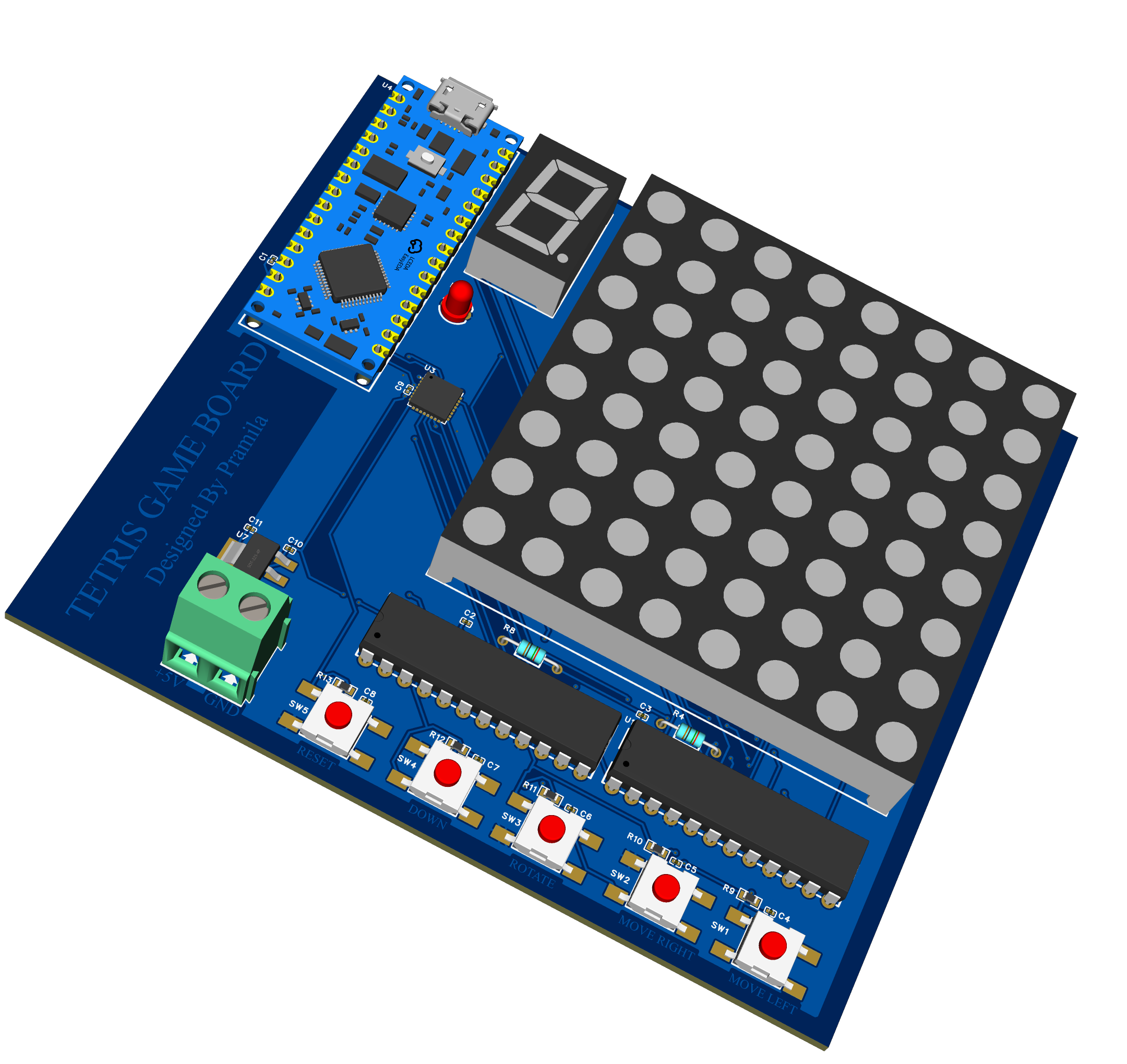 Tetris Game Development Board